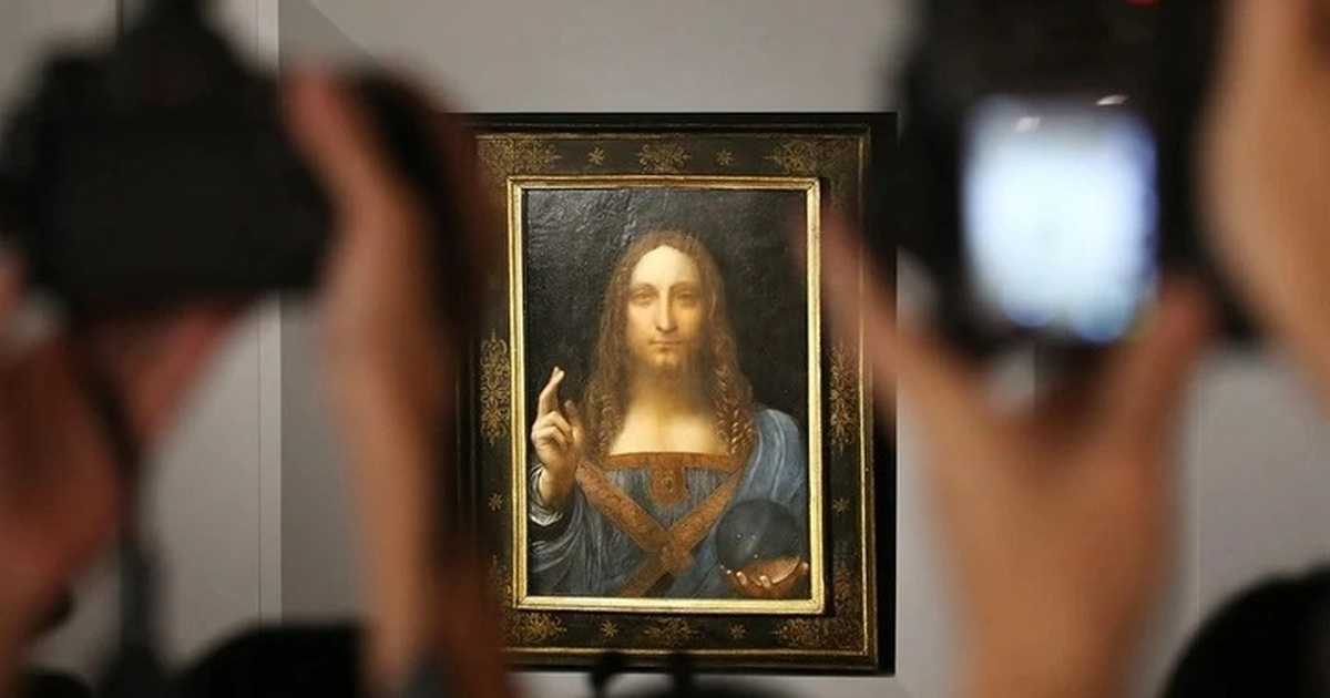 Леонардо да винчи спаситель мира картина фото в хорошем качестве