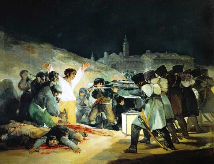 Картина расстрел повстанцев в ночь на 3 мая 1808 года франсиско гойи. картина расстрел повстанцев