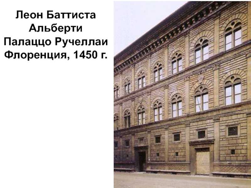 Палаццо ручеллаи - palazzo rucellai