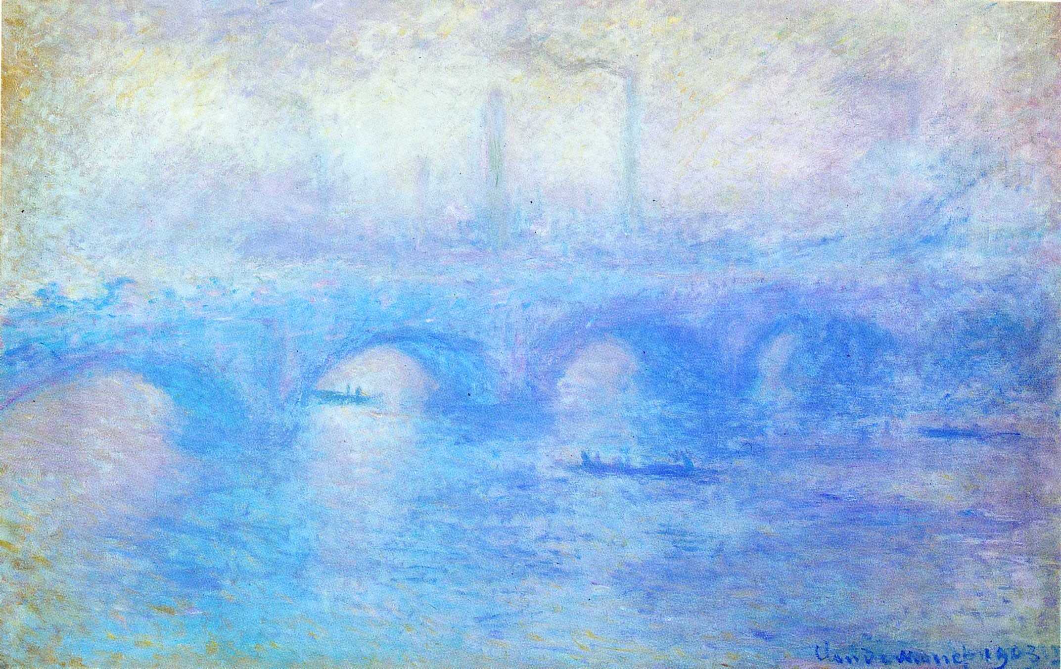 Мост Ватерлоо картина Клода Моне