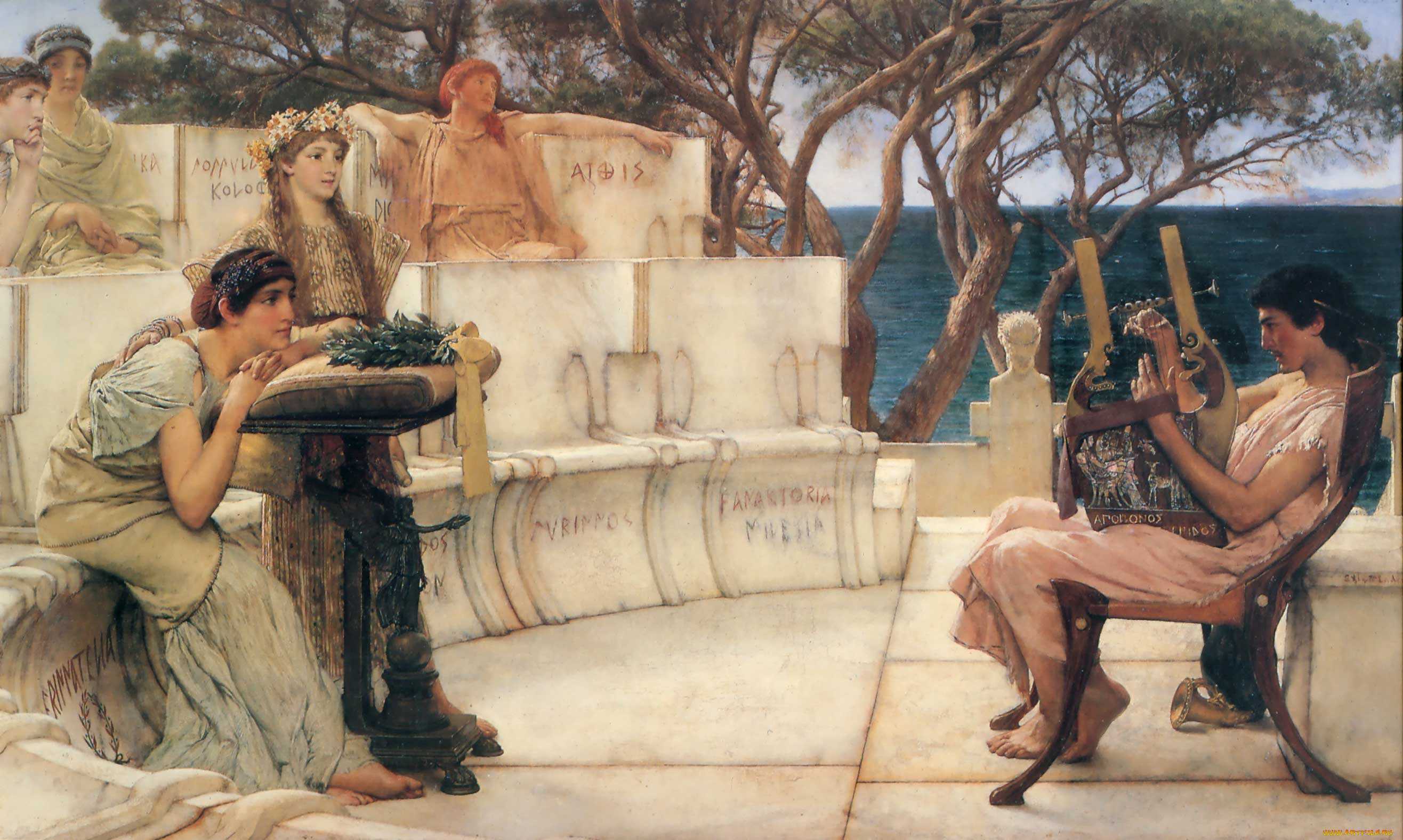 Картины сэра лоуренса альма-тадема с описанием - lourens alma tadema