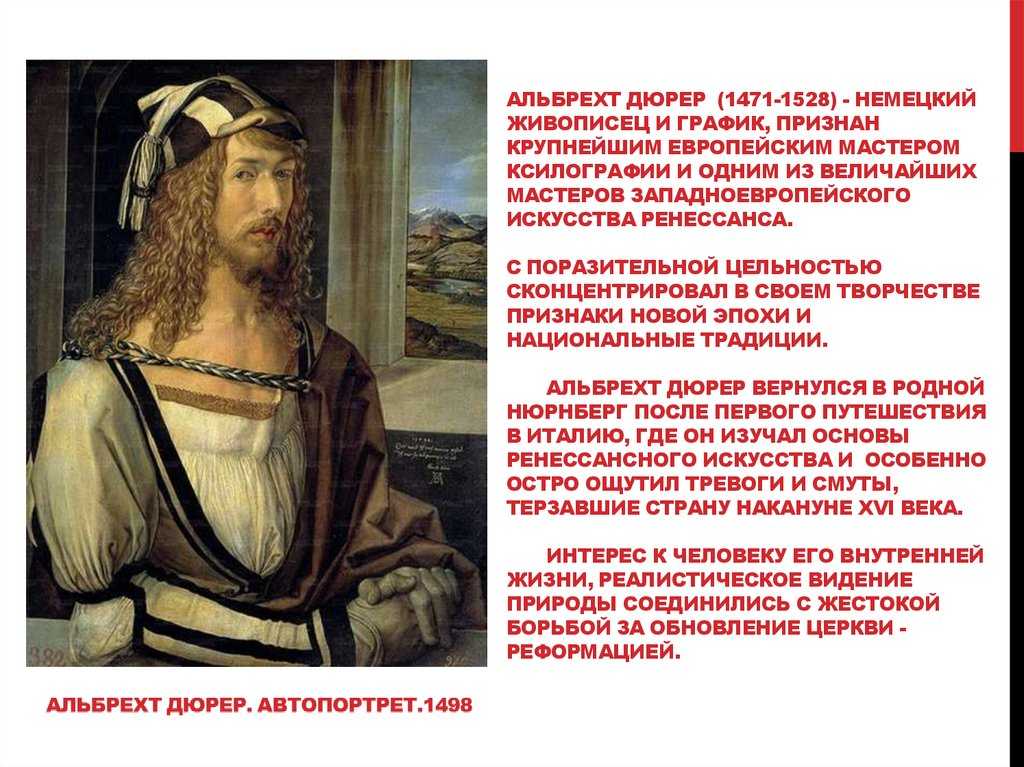 Биография альбрехта дюрера
