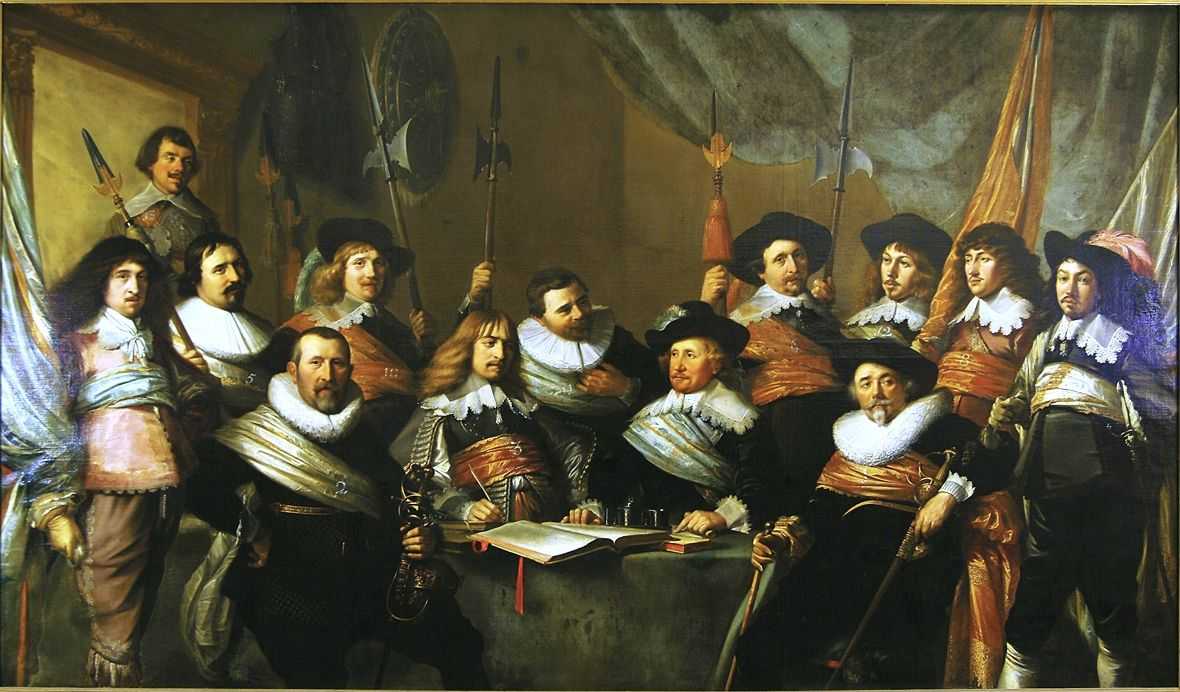Банкет офицеров георгиевского ополчения 1616 г. - the banquet of the officers of the st george militia company in 1616