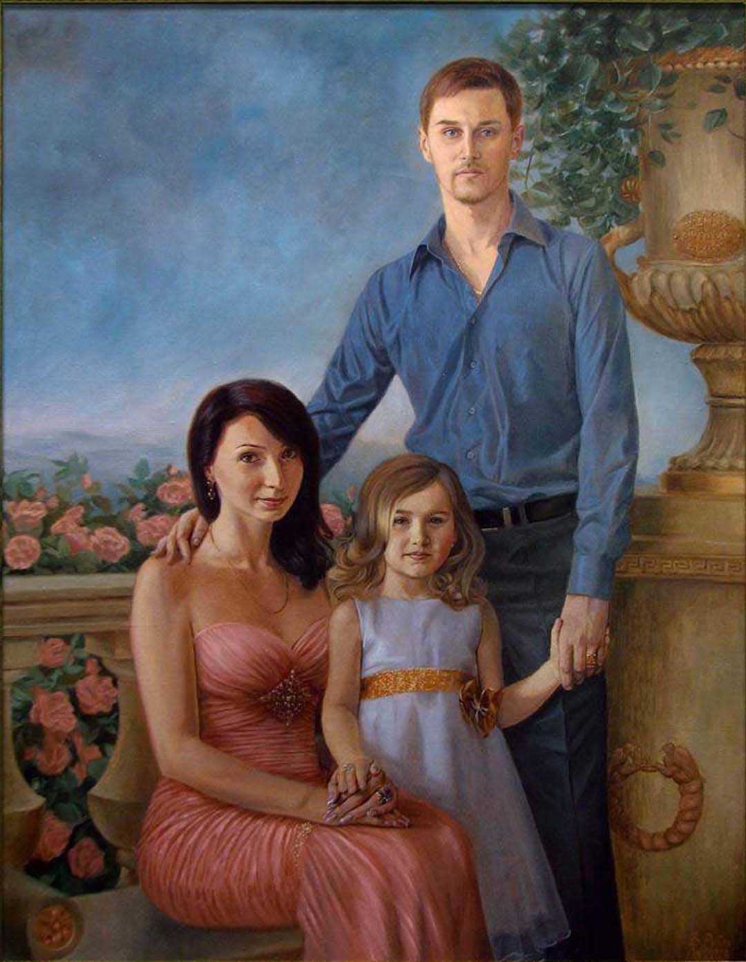 Художник Виталий Рубан семейный портрет
