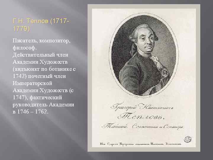 Теплов, григорий николаевич