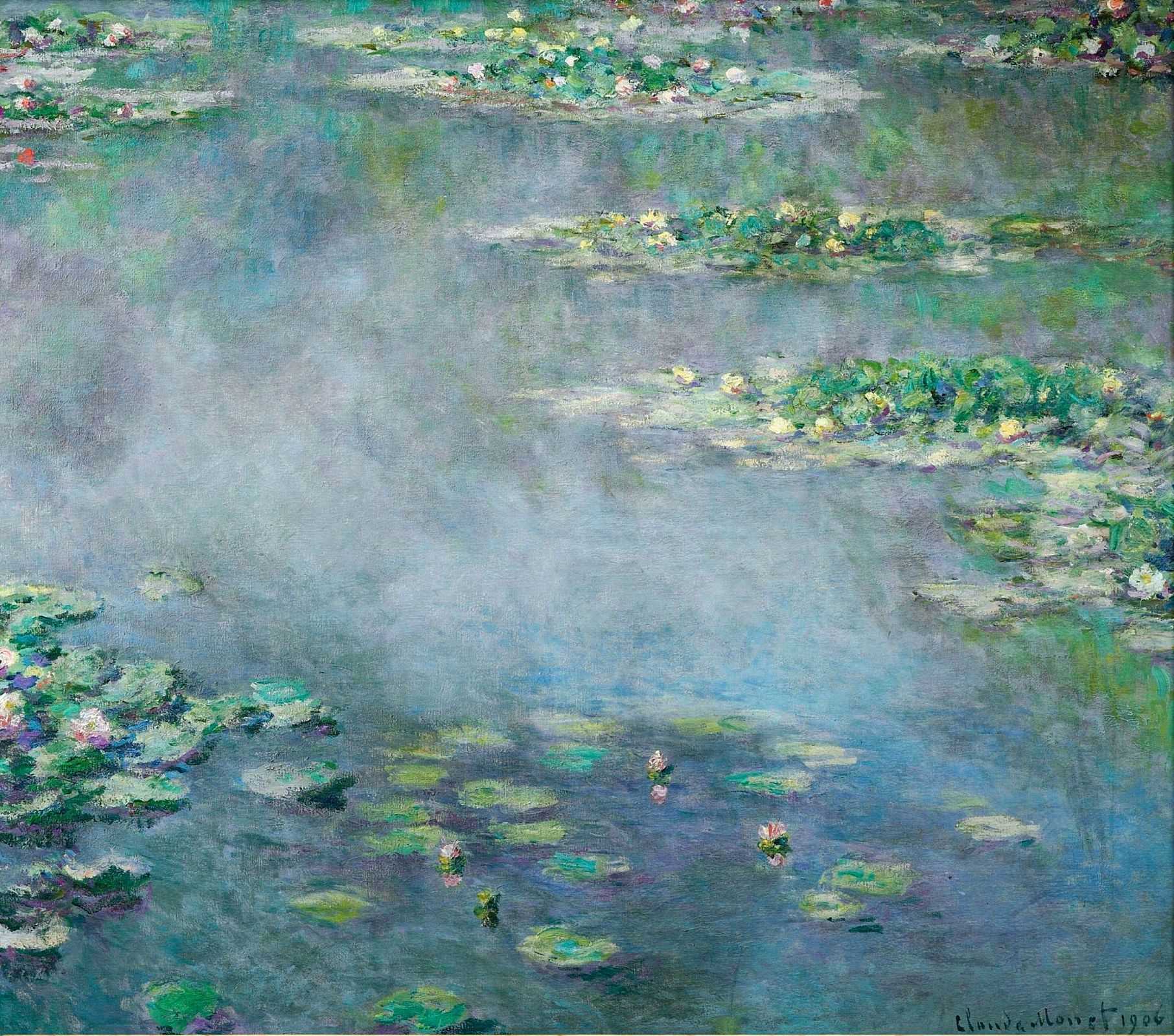 Картина водяные лилии (кувшинки) — описание серии картин клода моне