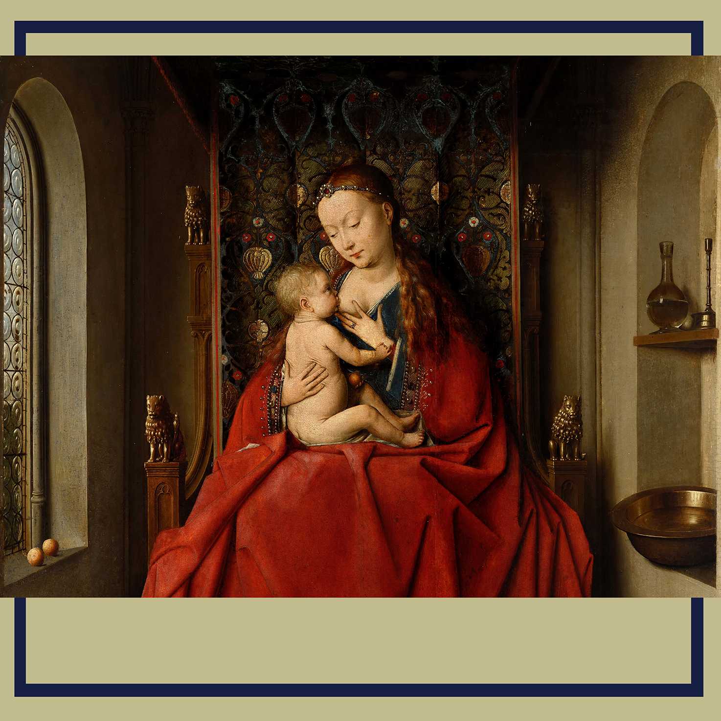 Madonna and child with wild roses by jan van scorel (semmel/centraal museum) - restitutiecommissie