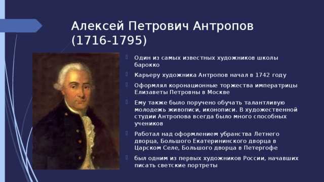 А п антропов презентация