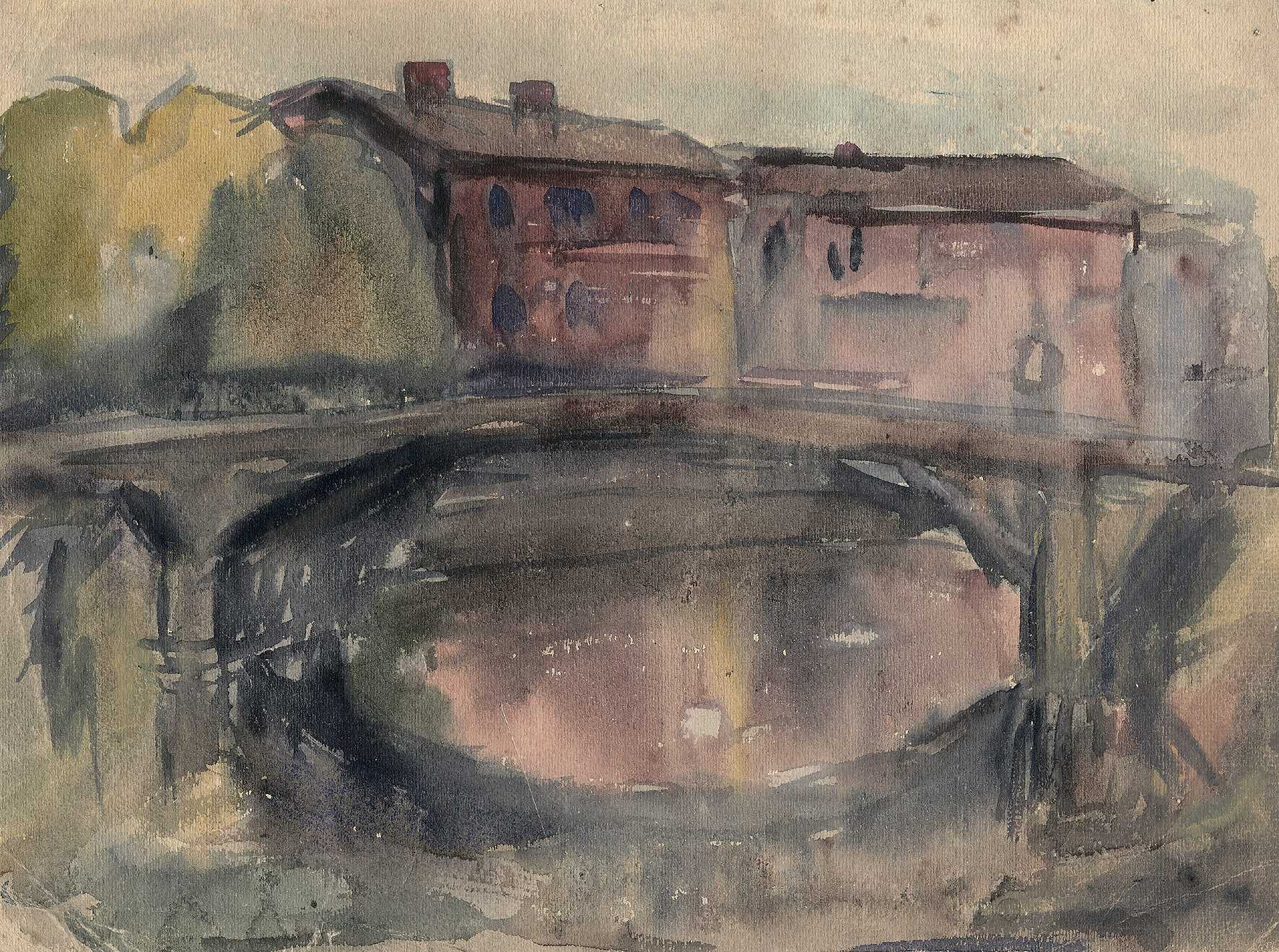 Бубнов а.п. (1908-1964) «эскиз к картине «дорожники» (1958)  
